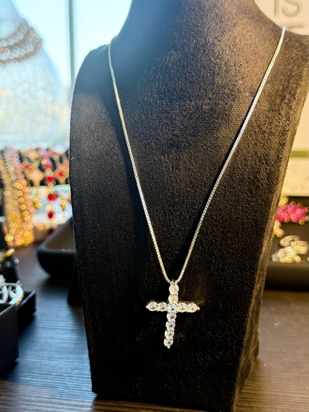 20” - 925 Sterling Silver Cross Pendant Necklace